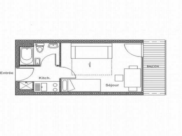Appartement Aravis - Les Menuires Croisette