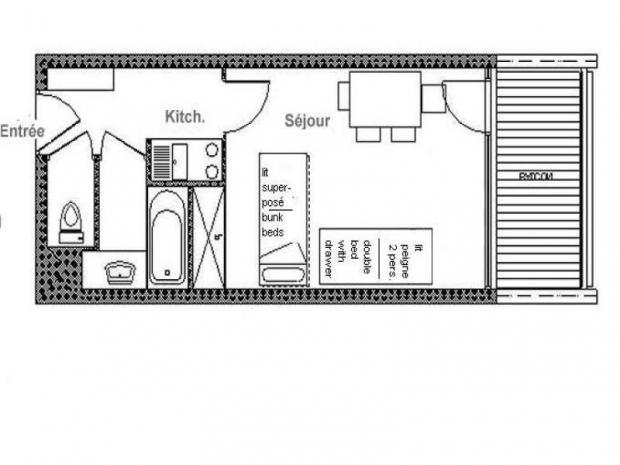 Appartement Chavière - Les Menuires Croisette