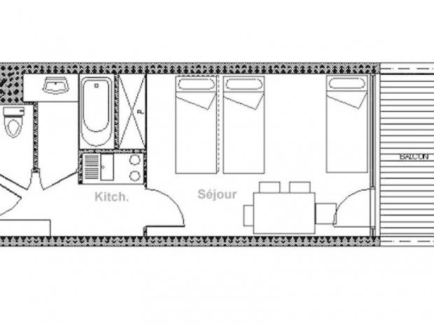 Appartement Chavière - Les Menuires Croisette