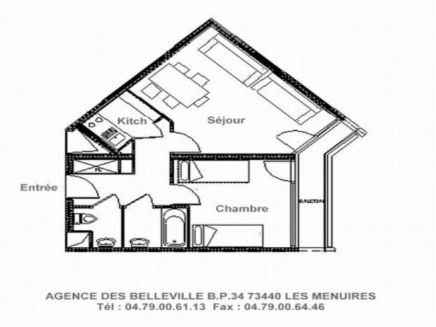 Appartement Chavière - Les Menuires Croisette