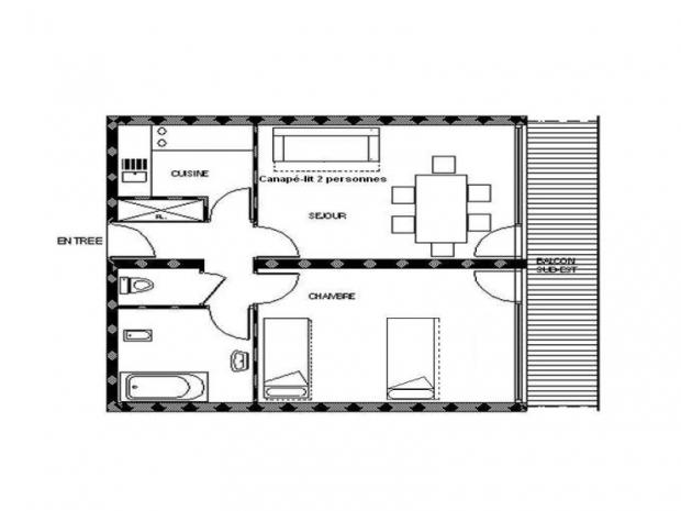 Appartement Vanoise - Les Menuires Croisette
