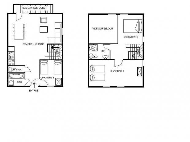 Appartement Les Cristaux - Les Menuires Preyerand