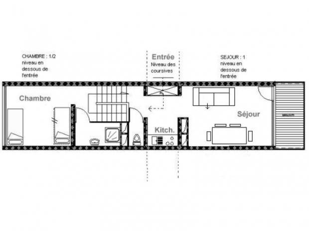 Appartement Les Lauzes - Les Menuires Croisette