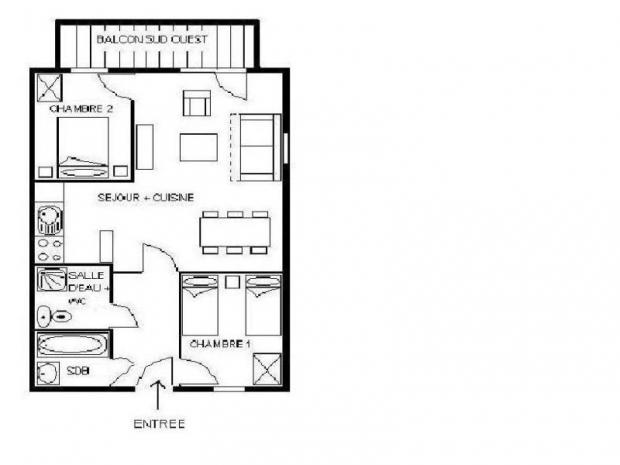 Appartement Les Cristaux - Les Menuires Preyerand
