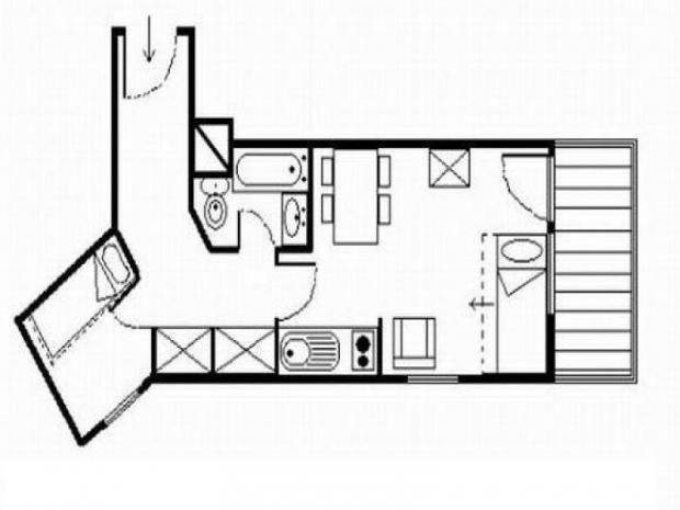 Appartement Médian - Les Menuires Reberty 1850