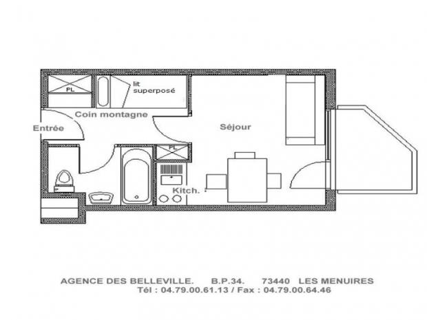 Appartement Median - Les Menuires Reberty 1850