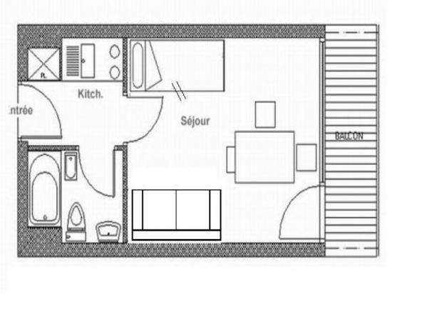 Appartement Pelvoux - Les Menuires Croisette