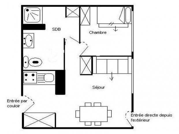 Appartement Les Lauzes - Les Menuires Croisette