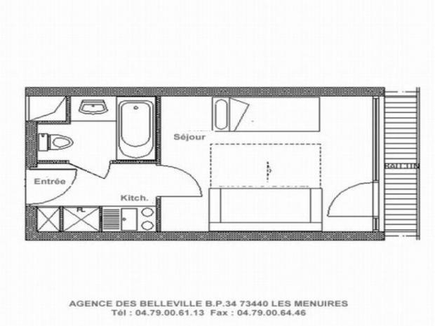Appartement Chavière - Les Menuires Croisette