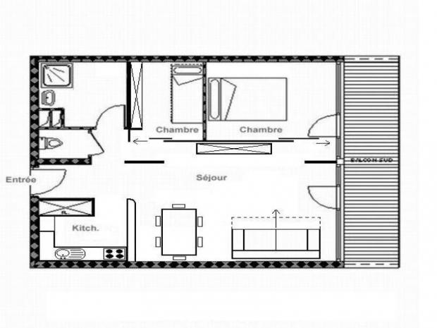 Appartement Les Burons - Les Menuires Croisette