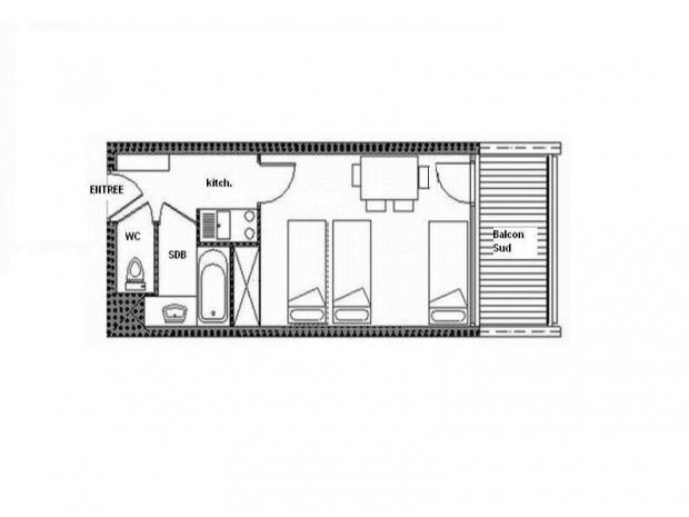 Appartement Chavière - Les Menuires Croisette