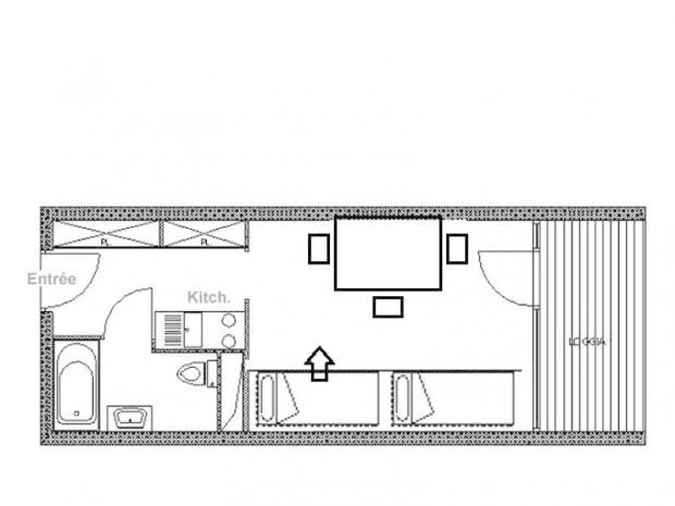 Appartement Les Burons - Les Menuires Croisette