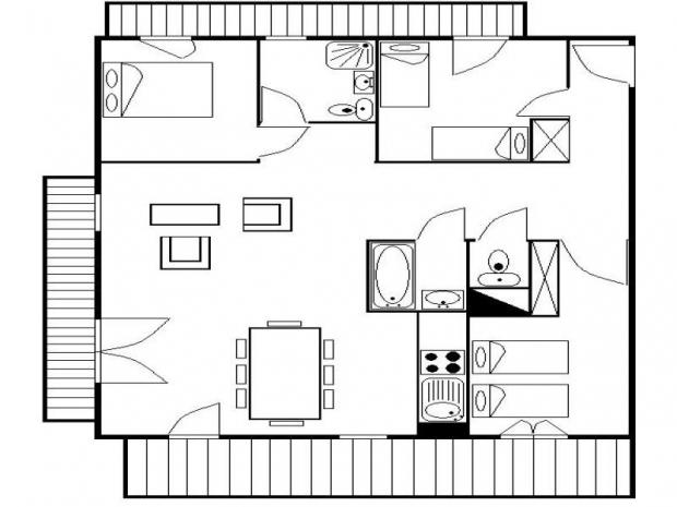 Appartement Les Cristaux - Les Menuires Preyerand