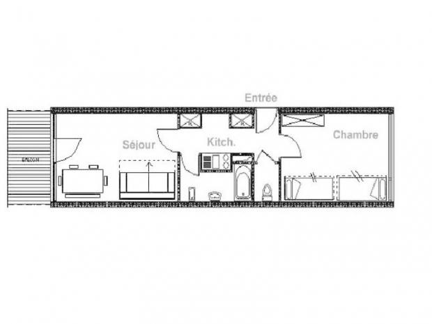 Appartement Les Burons - Les Menuires Croisette