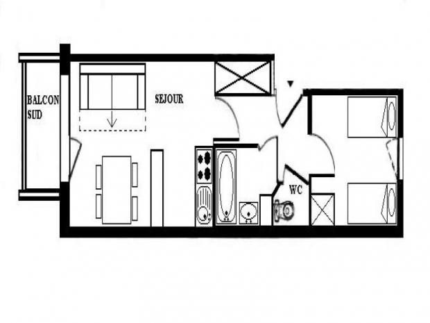 Appartement Les Valmonts A - Les Menuires Bruyères