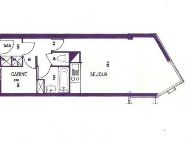 Appartement Sorbier - Les Menuires Reberty 1850