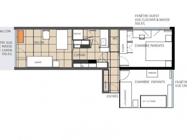 Appartement Alpages - Les Menuires Croisette