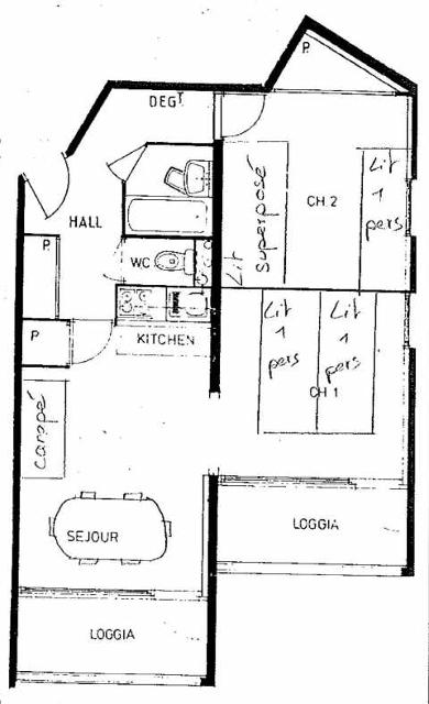 Appartements Chalmettes 35494 - Montgenèvre