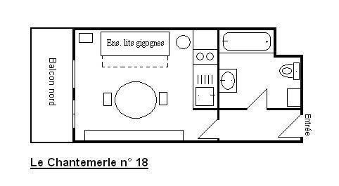 Appartement Chantemerle MRB120-018 - Méribel Centre 1600 