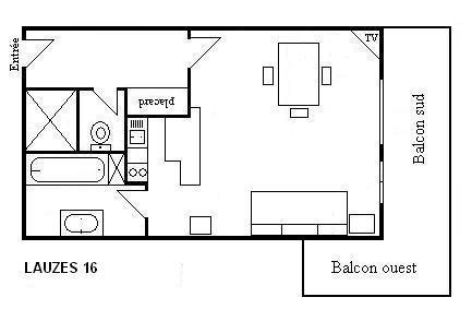 Appartement Lauzes MRB440-016 - Méribel Centre 1600 