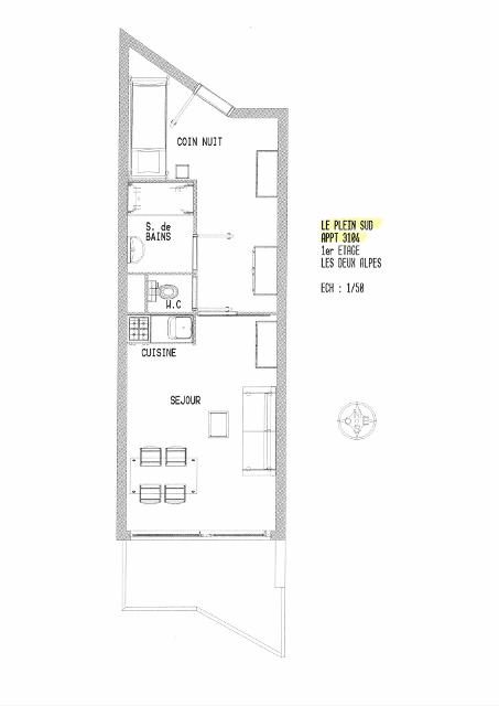 Appartements Le Plein Sud 56000458 - Les Deux Alpes Centre