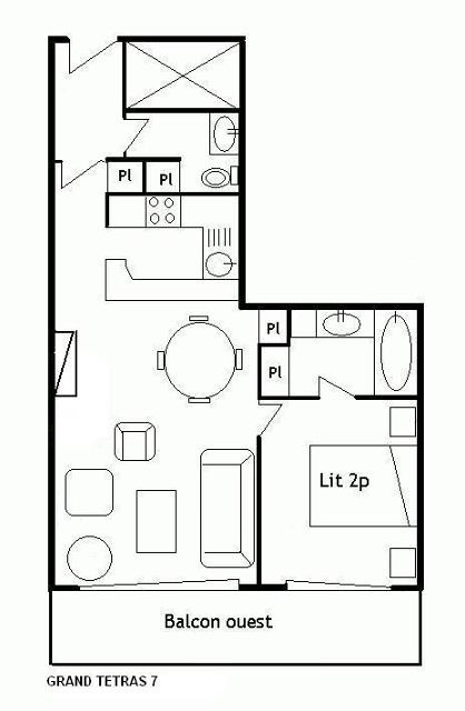 Appartement Grand Tetras MRB350-007 - Méribel Centre 1600 