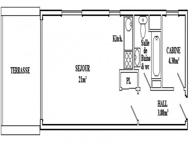 4 personnes centre village (GGC186) - La Clusaz