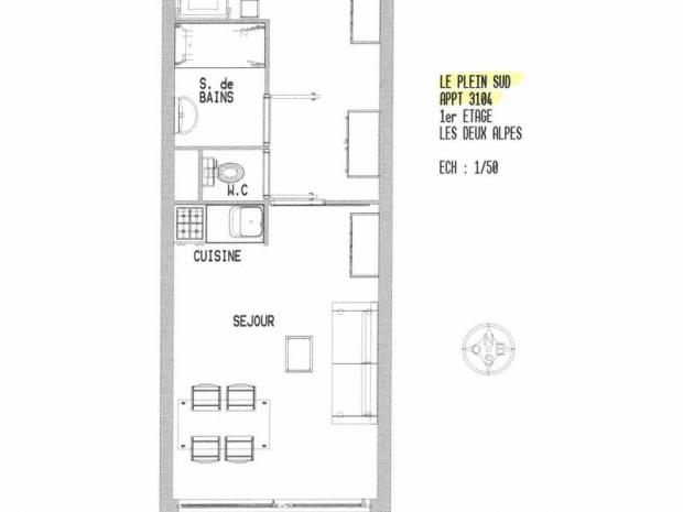 Appartement Plein Sud C - Les Deux Alpes Centre