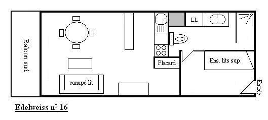 Appartement Edelweiss MRB250-016 - Méribel Centre 1600 