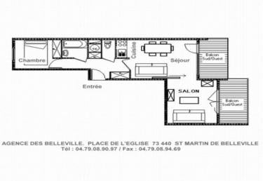Appartement 42m² - quartier Grangeraies - Saint Martin de Belleville