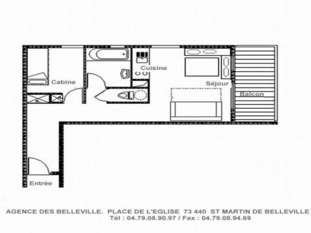 Appartement 30m² - quartier Grangeraies - Saint Martin de Belleville