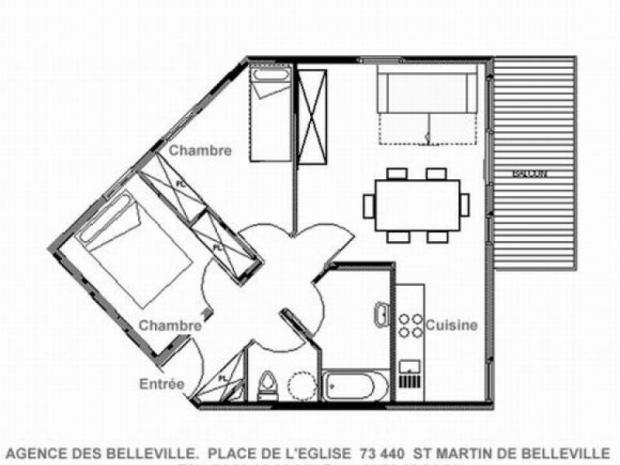 Bel appartement 47m² quartier des Grangeraies - Saint Martin de Belleville