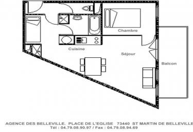 Appartement 30m² - proche pistes - centre village - Saint Martin de Belleville