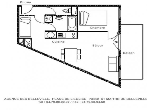 Appartement 30m² - proche pistes - centre village - Saint Martin de Belleville