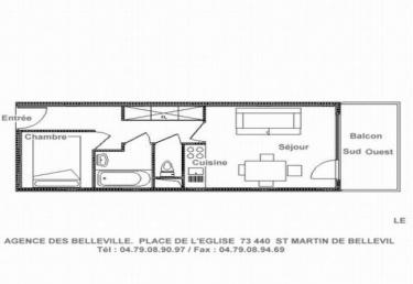 Appartement 29m² quartier des Grangeraies - Saint Martin de Belleville