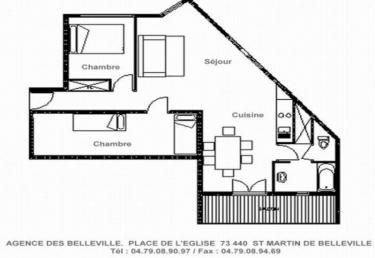 Bel appartement 48m² quartier des Grangeraies - Saint Martin de Belleville
