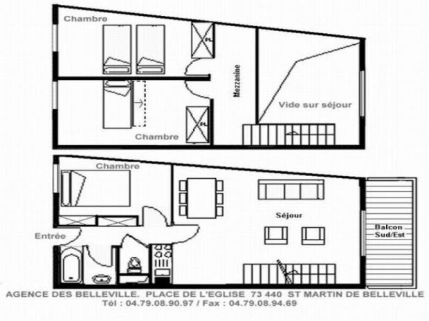 Appartement - 4 pièces en duplex - Saint Martin de Belleville