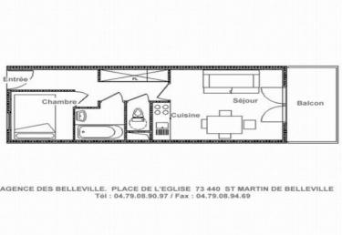 Appartement - 29m² - Grangeraies - Saint Martin de Belleville