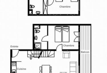 Appartement de 3 pièces de 66m², en duplex, pour 4 personnes - Saint Martin de Belleville