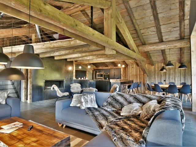 Grand chalet indépendant 5 étoiles 21 personnes, hammam, Jacuzzi - Le Grand Bornand