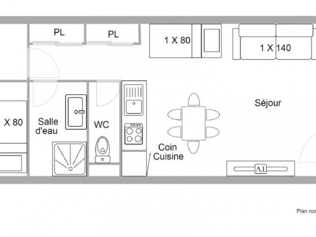 2 pièces 40 m² orienté SUD - Les Saisies