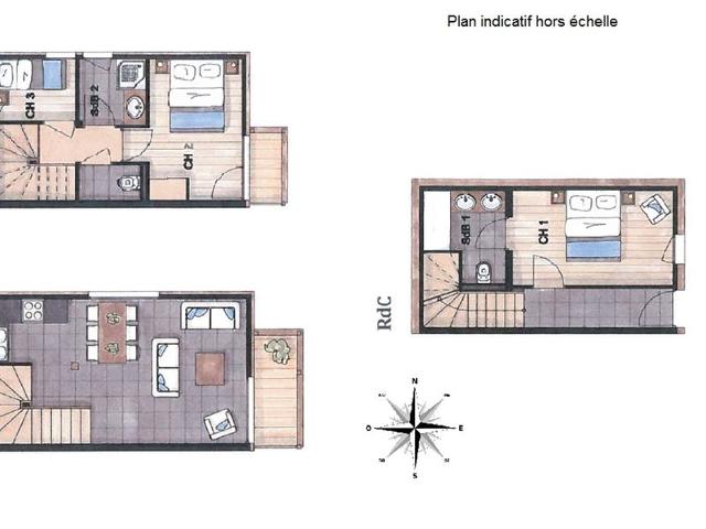 Charmant triplex 3* avec parking, WiFi, proche centre village FR-1-598-32 - Les Gets
