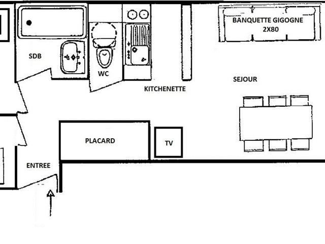 Appartement Les Saisies, 2 pièces, 6 personnes - Les Saisies