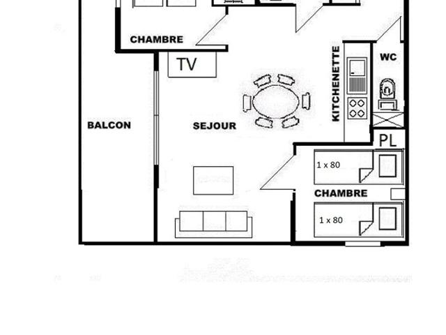 Appartement Les Saisies, 3 pièces, 4 personnes - Les Saisies