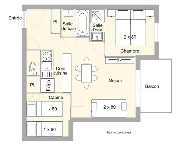 Appartement Les Saisies, 3 pièces, 6 personnes - Les Saisies