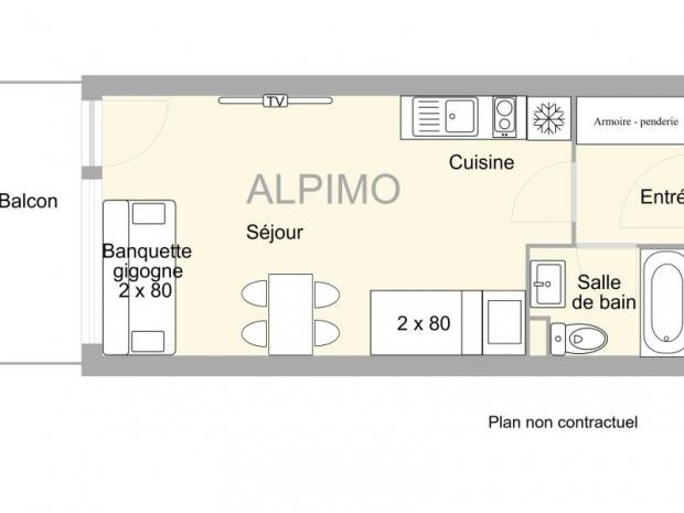 studio de 21 m2 - Les Saisies
