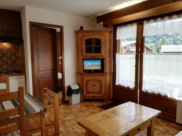 Charmant 2 pièces + cabine en rez-de-jardin bien ensoleillé - Megève