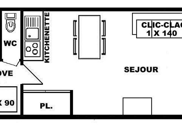 Appartement Les Saisies, 1 pièce, 4 personnes - Les Saisies