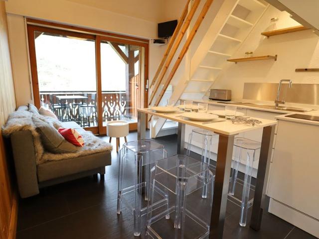 Appartement rénové aux Gets, proche centre et télécabines, 1 chambre + mezzanine, parking inclus FR- - Les Gets