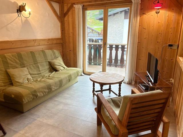 Les Gets: Appartement central 2 ch, balcon, au pied des pistes FR-1-623-132 - Les Gets